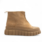 Europeon Union Women Beige Chamois Half Boot #3257